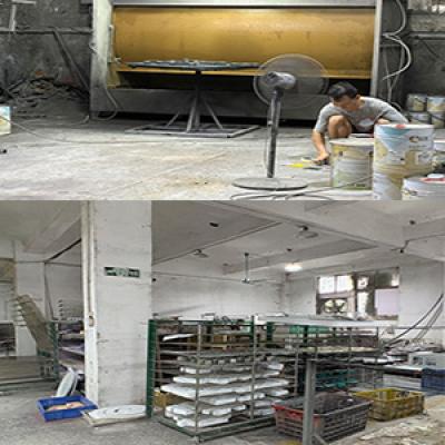 Paint Spraying and Drying Area